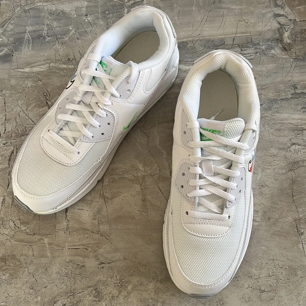 New Nike Air Max 90 white sneakers shoes - Picture 6 of 8